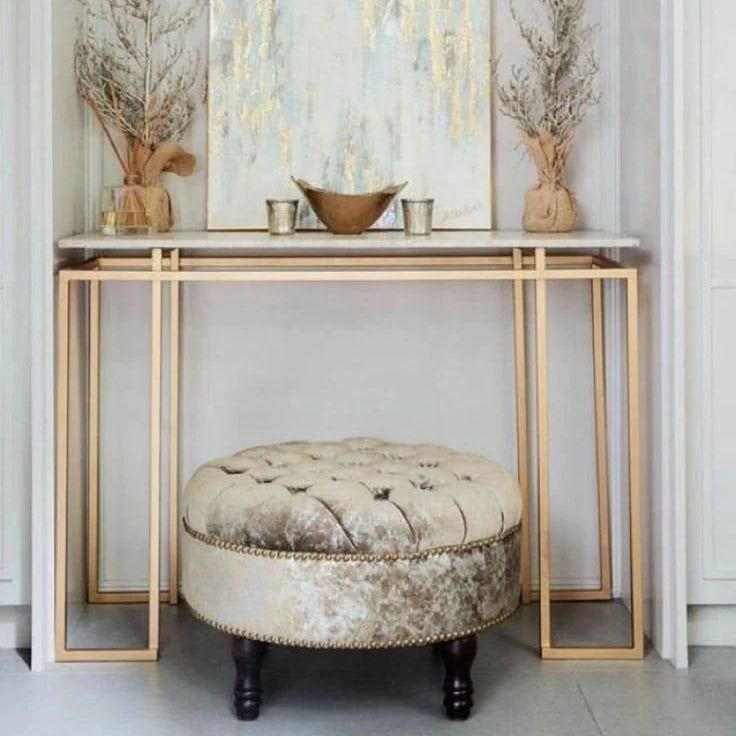 Dresuar Ayak Modeli Gold Kaplama