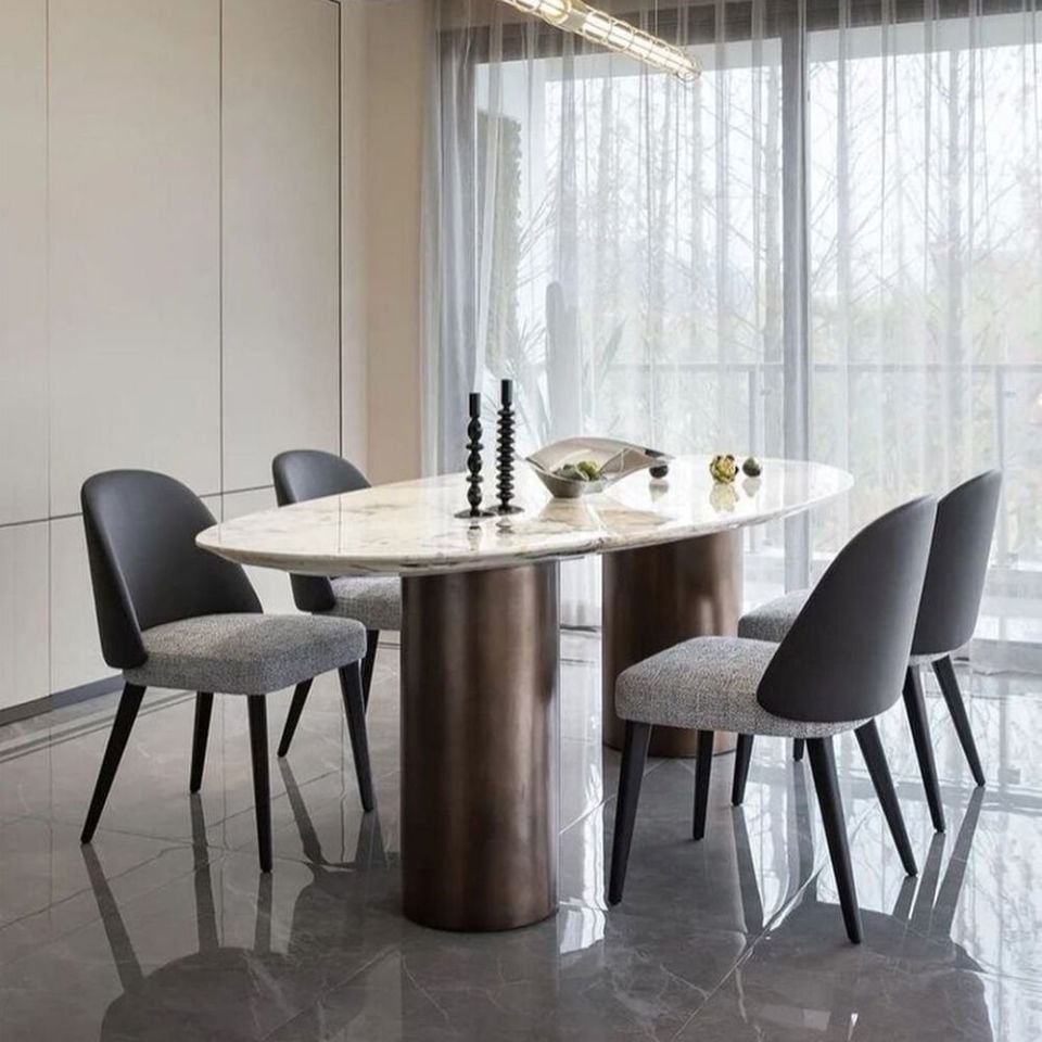 Yuvarlak Metal Masa Ayağı Fırın Boyalı